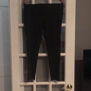 Striped ponte leggings